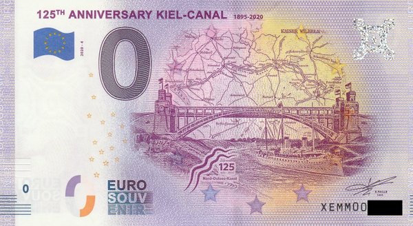 0 Euro Schein - Kiel Canal 125th 2020-4 XEMM