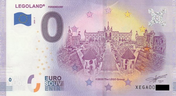 0 Euro Schein - LEGOLAND Deutschland Feriendorf 2020-7 XEGA