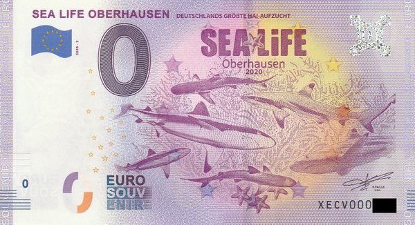0 Euro Schein - Sea Life Oberhausen 2020-2 XECV