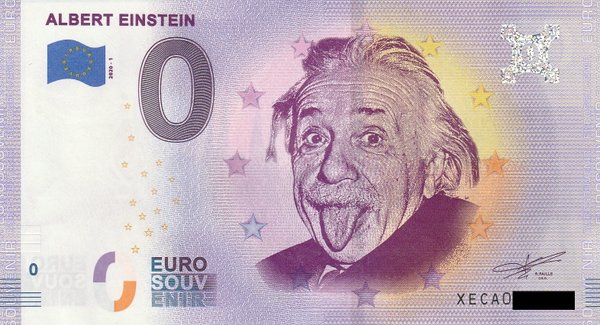 0 Euro Schein - Albert Einstein 2020-1 XECA