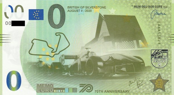 MEMOEURO Schein British GP Silverstone 138/1