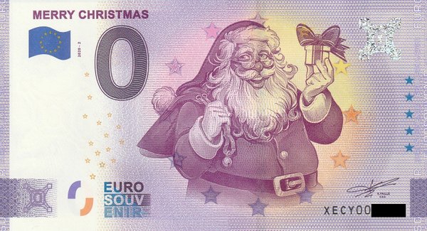 0 Euro Schein - Merry Christmas 2020-2 XECY