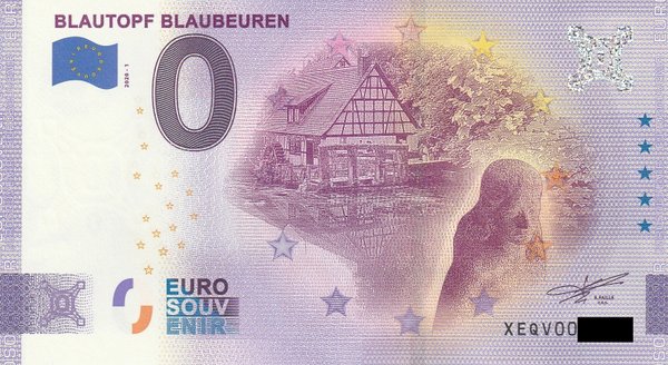 0 Euro Schein - Blautopf Blaubeuren 2020-1 XEQV