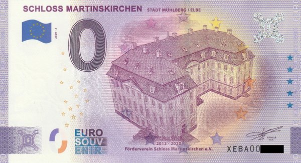 0 Euro Schein - Schloss Martinskirchen 2020-3 XEBA
