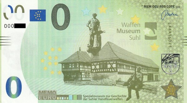 MEMOEURO Schein Waffenmuseum Suhl 160/1