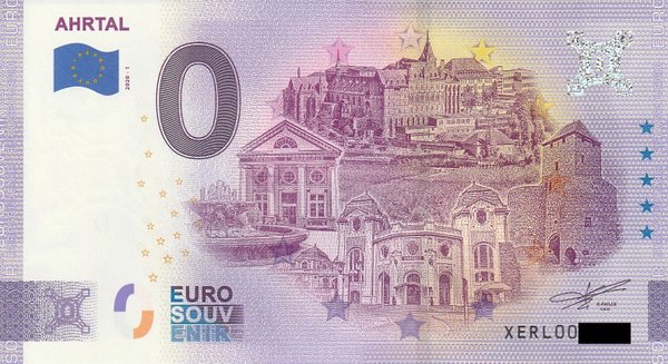 0 Euro Schein - Ahrtal 2020-1 XERL