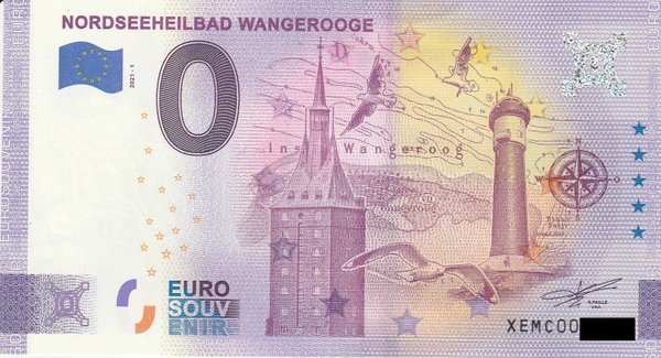 0 Euro Schein - Nordseeheilbad Wangerooge 2021-1 XEMC