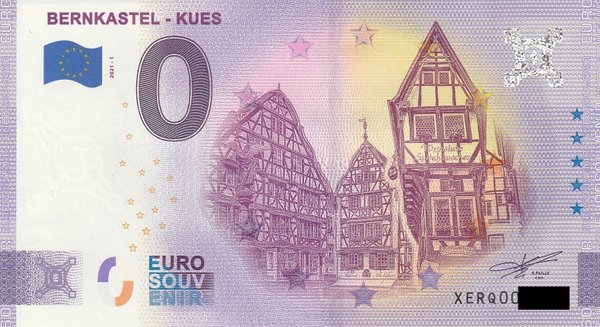 0 Euro Schein - Bernkastel - Kues 2021-1 XERQ