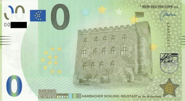 MEMOEURO Schein Hambacher Schloss 154/1