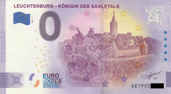0 Euro Schein - Leuchtenburg - Königin des Saaletals 2021-1 XETP