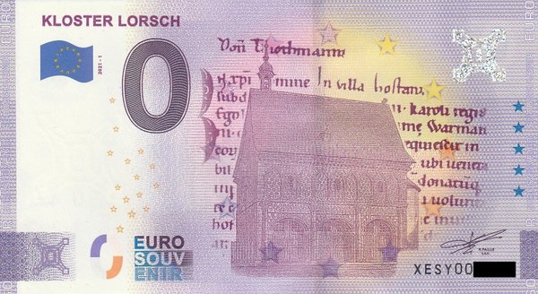 0 Euro Schein - Kloster Lorsch 2021-1 XESY