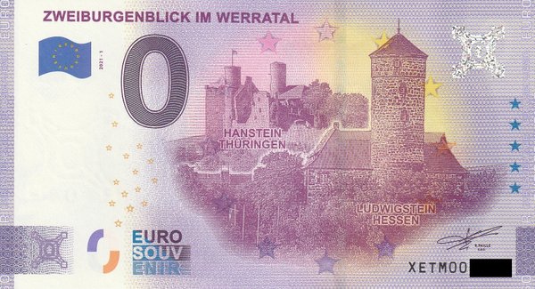 0 Euro Schein - Zweiburgenblick im Werratal 2021-1 XETM