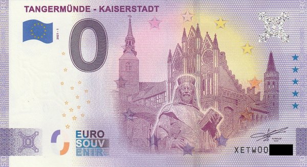 0 Euro Schein - Tangermünde Kaiserstadt 2021-1 XETW