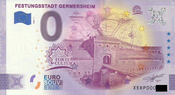 0 Euro Schein - Festungsstadt Germersheim 2021-1 XERP