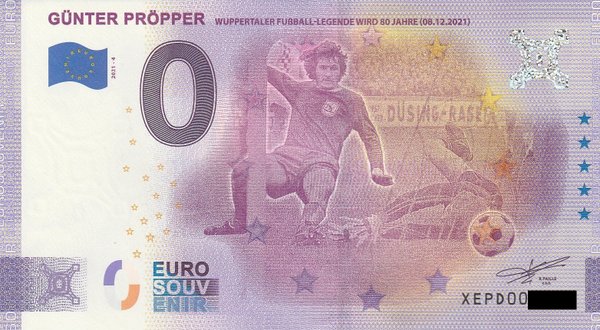 0 Euro Schein - Günter Pröpper 2021-4 XEPD