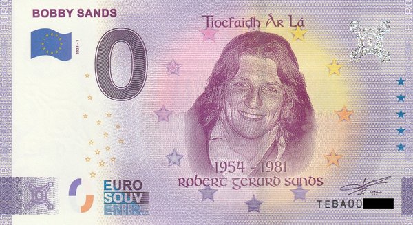 0 Euro Schein - Bobby Sands 2021-1 TEBA