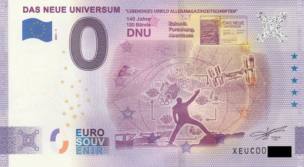 0 Euro Schein - Das Neue Universum 2021-1 XEUC