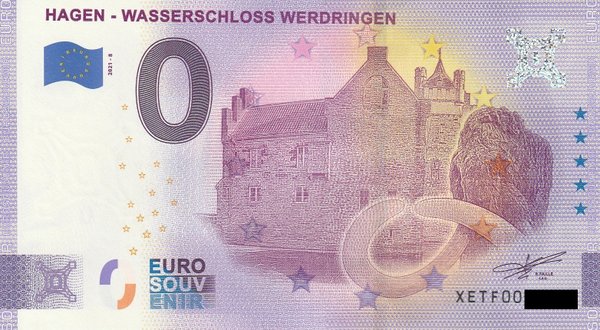 0 Euro Schein - Hagen - Wasserschloss Werdringen 2021-8 XETF