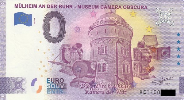 0 Euro Schein - Mülheim an der Ruhr - Museum Camer Obscura 2021-6 XETF