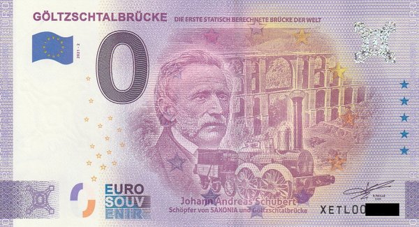 0 Euro Schein - Göltzschtalbrücke 2021-2 XETL