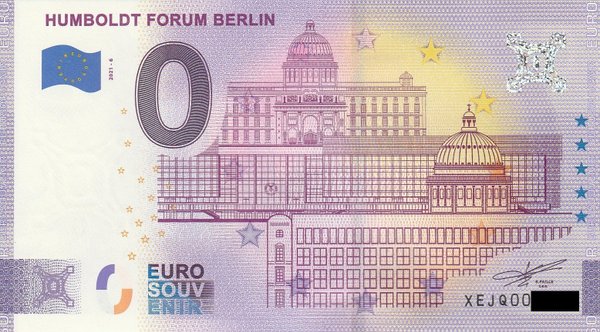 0 Euro Schein - Humboldt Forum Berlin 2021-6 XEJQ