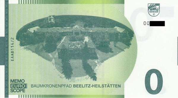 MEMOEURO Schein Baumkronenpfad Beelitz - Heilstätten EAAB 114/2