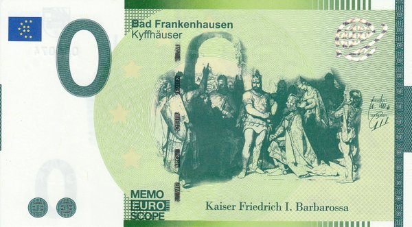 MEMOEURO Schein Bad Frankenhausen Kyffhäuser EAAB 87/2