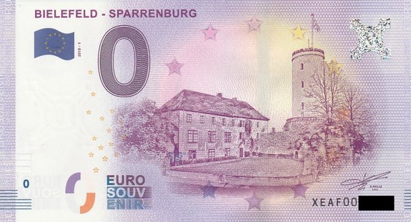 0 Euro Schein - Sparrenburg Bielefeld 2018 1