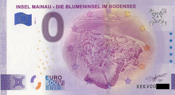 0 Euro Schein - Insel Mainau 2022-3 XEKV