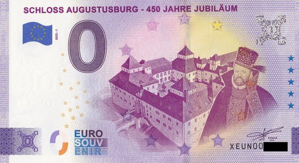 0 Euro Schein - Schloss Augustusburg 2022-1 XEUN