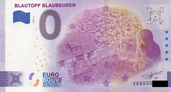 0 Euro Schein - Blautopf Blaubeuren 2022-2 XEQV