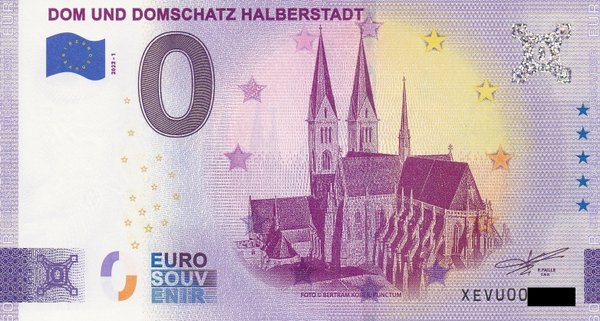 0 Euro Schein - Dom und Domschatz Halberstadt 2022-1 XEVU