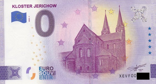 0 Euro Schein - Kloster Jerichow 2022-1 XEVF