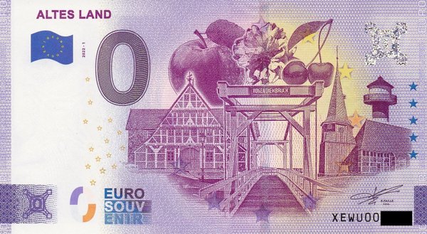 0 Euro Schein - Altes Land 2022-1 XEWU