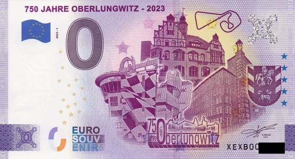 0 Euro Schein - 750 Jahre Oberlungwitz 2023-1 XEXB