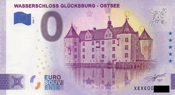 0 Euro Schein - Wasserschloss Glücksburg 2023-1 XEXE