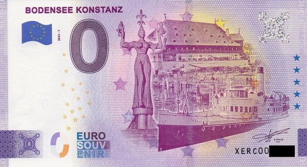 0 Euro Schein - Bodensee Konstanz 2023-7 XERC