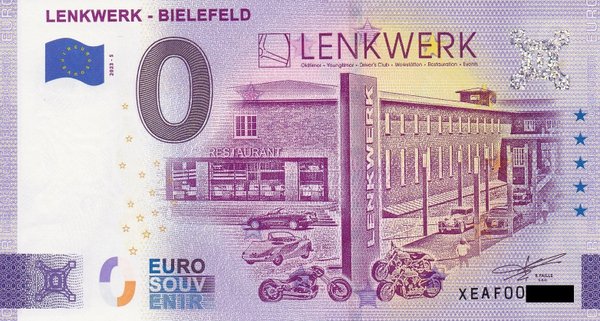 0 Euro Schein - Lenkwerk Bielefeld 2023-5 XEAF Nr. 01-20