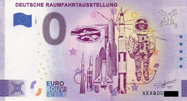 0 Euro Schein - Deutsche Raumfahrtausstellung 2023-1 XEXQ