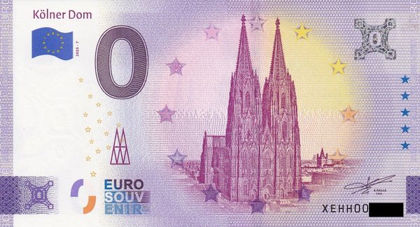 0 Euro Schein - Kölner Dom 2023-7 XEHH