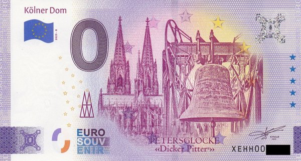 0 Euro Schein - Kölner Dom 2023-8 XEHH