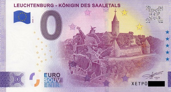 0 Euro Schein - Leuchtenburg - Königin des Saaletals 2023-1 XETP