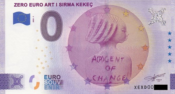 0 Euro Schein - Zero Euro Art I Sirma Kekec 2023-1 XEDX
