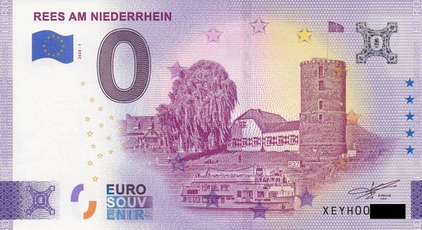 0 Euro Schein - Rees am Niederrhein 2023-1 XEYH