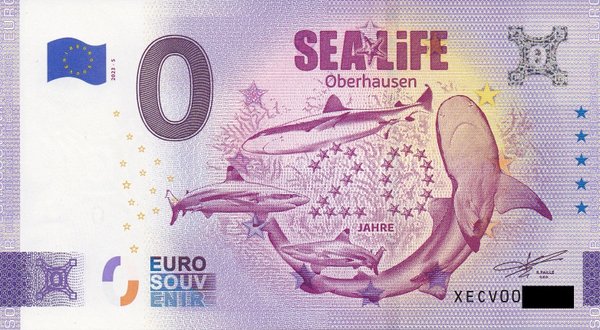 0 Euro Schein - Sea Life Oberhausen 2023-5 XECV