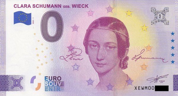 0 Euro Schein - Clara Schumann 2023-1 XEWM
