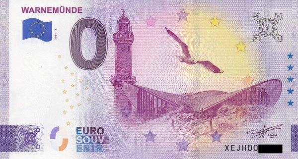 0 Euro Schein - Warnemünde 2024-2 XEJH