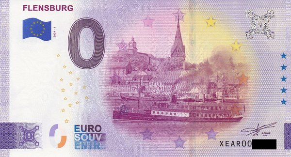 0 Euro Schein - Flensburg 2024-1 XEAR
